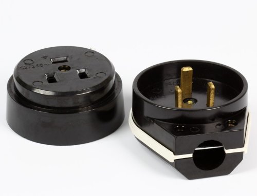 Разъем для электроплит накладной Smartbuy РШ-ВШ 32А 2P+PE 230В черный картинка 